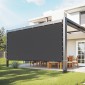 VEVOR 90% ύφασμα σκιάς, κάλυμμα σκιάς πέργκολας 8 x 12 ποδιών με δακτύλιους από ανοξείδωτο χάλυβα, οθόνη απορρήτου με κουβούκλιο σκιάστρου με υλικό HDPE 140 GSM, για εξωτερικούς χώρους, αίθριο, κήπο και αυλή (Μαύρο)