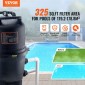 VEVOR Cartridge Φίλτρο πισίνας, 325 τ.Ft Φίλτρο εσωτερικού χώρου φίλτρου πισίνας, Σύστημα φίλτρου πάνω από το έδαφος πισίνας με φίλτρο αναβάθμισης & στεγανό, για υδρομασάζ, σπα, φουσκωτή πισίνα