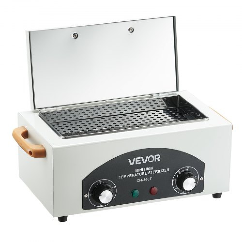 VEVOR High Temperature Autoclave Machine, 2L, 300W High Temperature Cleaner Machine Box με ρυθμιζόμενη θερμοκρασία και χρόνο, Καθαριστικό εργαλείων ντουλαπιών ξηρής θερμότητας για εργαστήρια, σπίτι, νύχια και ινστιτούτα αισθητικής