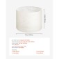 Φωτιστικό VEVOR Drum Drum, 13 in Top x 13 in Bottom x 10 in High, Medium Drum Len αμπαζούρ, Ανταλλακτικό φωτιστικό για επιτραπέζια φωτιστικά Φωτιστικά δαπέδου Κρεμαστά φώτα, Απαιτείται εύκολη συναρμολόγηση (ελαφρύ λινό)