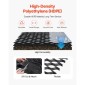 VEVOR Gravel Grid, 3 Inch Depth, 17,06 x 8,86 FT / 5200 x 2700 mm, 1880 LBS Per Sq ft Grass Ground Retainer, Permeable Geo Grids Driveway Stabilization, for Garden, Patio, Walkway, RV Parking Slopes