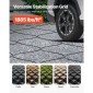 VEVOR Gravel Grid, 3 Inch Depth, 17,06 x 8,86 FT / 5200 x 2700 mm, 1880 LBS Per Sq ft Grass Ground Retainer, Permeable Geo Grids Driveway Stabilization, for Garden, Patio, Walkway, RV Parking Slopes