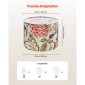VEVOR Drum Lamp Shade 2 Set, 13 in Top x 13 in Bottom x 10 in High, Medium Drum Len αμπαζούρ, Ανταλλακτικό φωτιστικό για επιτραπέζια φωτιστικά Φωτιστικά δαπέδου Κρεμαστά φώτα, Απαιτείται εύκολη συναρμολόγηση (Σκούρο λουλουδάτο)