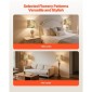 VEVOR Drum Lamp Shade 2 Set, 13 in Top x 13 in Bottom x 10 in High, Medium Drum Len αμπαζούρ, Ανταλλακτικό φωτιστικό για επιτραπέζια φωτιστικά Φωτιστικά δαπέδου Κρεμαστά φώτα, Απαιτείται εύκολη συναρμολόγηση (Σκούρο λουλουδάτο)