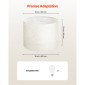 VEVOR Drum Lamp Shade 2 Set, 16 in Top x 16 in Bottom x 12 in High, Large Lampshade with Harp, Ανταλλακτικό φωτιστικό για επιτραπέζια φωτιστικά Φωτιστικά δαπέδου Κρεμαστά φώτα, Απαιτείται εύκολη συναρμολόγηση (ελαφρύ λινό)