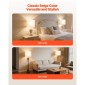 VEVOR Drum Lamp Shade 2 Set, 16 in Top x 16 in Bottom x 12 in High, Large Lampshade with Harp, Ανταλλακτικό φωτιστικό για επιτραπέζια φωτιστικά Φωτιστικά δαπέδου Κρεμαστά φώτα, Απαιτείται εύκολη συναρμολόγηση (ελαφρύ λινό)