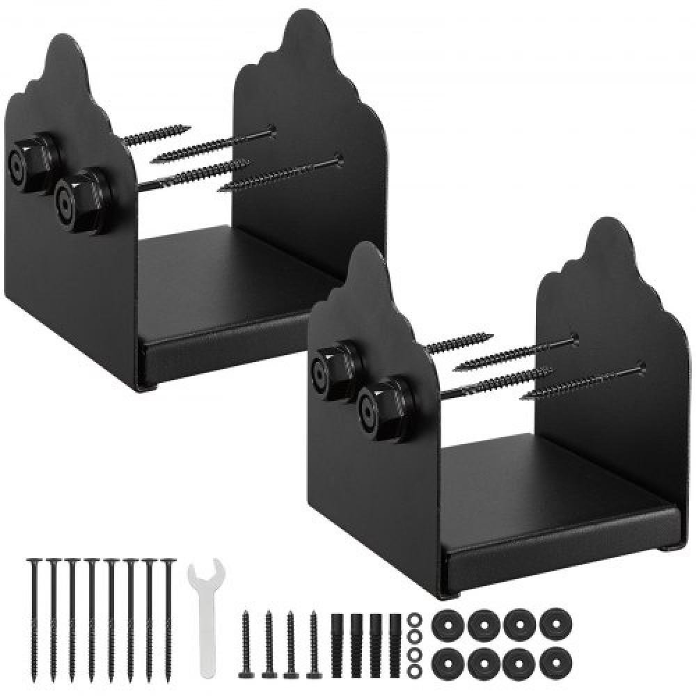 VEVOR 2 Pcs 6x6 Post Base Bracket Wood Fence Post Anchor Inner Size 5.9x5.55in