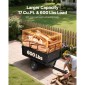 VEVOR Garden Utility Trailer, 17 Cu.Χωρητικότητα Ft & 272 kg, τρέιλερ μεταφοράς ATV UTV, Ρυμούλκηση πίσω από χαλύβδινο καρότσι με ελαστικά 16", πεντάλ χειρός ή ποδιού, ρυμουλκούμενα βαρέως τύπου Yard για τρακτέρ χλοοκοπτικών