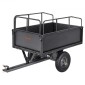 VEVOR Garden Utility Trailer, 17 Cu.Χωρητικότητα Ft & 272 kg, τρέιλερ μεταφοράς ATV UTV, Ρυμούλκηση πίσω από χαλύβδινο καρότσι με ελαστικά 16", πεντάλ χειρός ή ποδιού, ρυμουλκούμενα βαρέως τύπου Yard για τρακτέρ χλοοκοπτικών