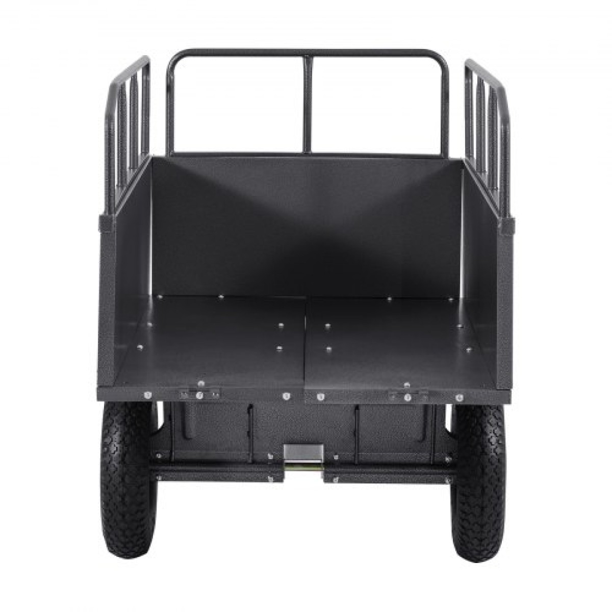 VEVOR Garden Utility Trailer, 17 Cu.Χωρητικότητα Ft & 272 kg, τρέιλερ μεταφοράς ATV UTV, Ρυμούλκηση πίσω από χαλύβδινο καρότσι με ελαστικά 16", πεντάλ χειρός ή ποδιού, ρυμουλκούμενα βαρέως τύπου Yard για τρακτέρ χλοοκοπτικών