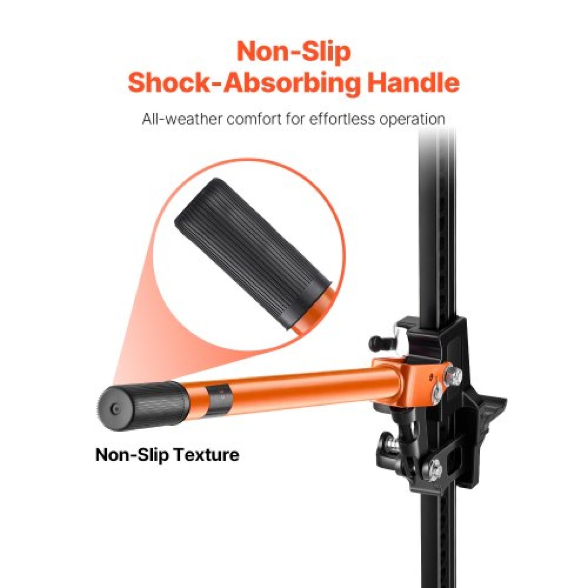 VEVOR Farm Jack with Base, 152,5 cm Utility High Lift Farm Jack, 3,18 Ton Capacity Ratcheting Off Road Utility Jacks, Heavy-Duty Lift Jacks με εύρος ανύψωσης 130,1-1380 mm για τρακτέρ, φορτηγό, SUV