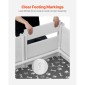 VEVOR Dogs Whelping Box, 93,3x48,4x18,1 ιντσών, πλαστικό PVC κουτάβια παρκοκρέβατο με ρυθμιζόμενο ύψος πόρτα και πλενόμενο μαξιλαράκι ούρων, διάταξη 2 δωματίων Εσωτερικό κουτάβι για σκύλους πολύ μεγάλης φυλής, Milk White