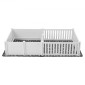 VEVOR Dogs Whelping Box, 93,3x48,4x18,1 ιντσών, πλαστικό PVC κουτάβια παρκοκρέβατο με ρυθμιζόμενο ύψος πόρτα και πλενόμενο μαξιλαράκι ούρων, διάταξη 2 δωματίων Εσωτερικό κουτάβι για σκύλους πολύ μεγάλης φυλής, Milk White