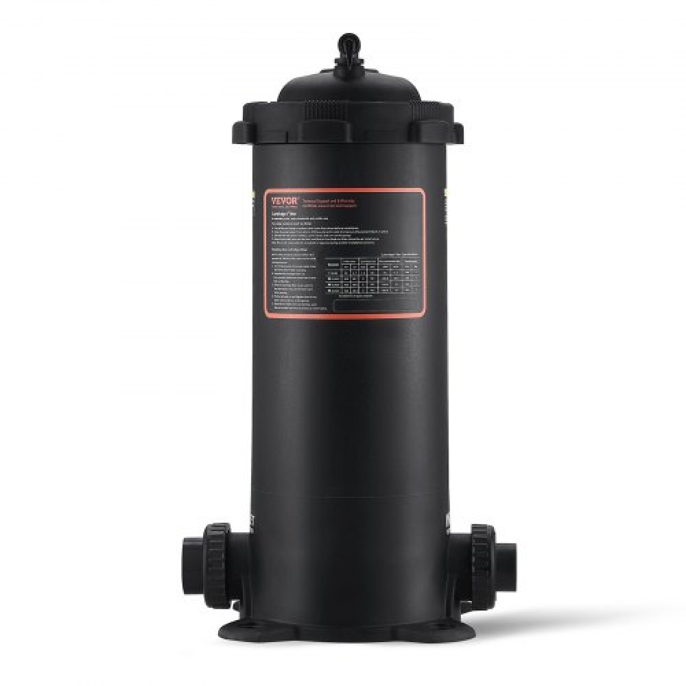 Φίλτρο πισίνας VEVOR Cartridge, 4,6 τ.μ. φίλτρο εσωτερικού χώρου φίλτρου πισίνας, σύστημα φίλτρου πάνω από το έδαφος πισίνας με φίλτρο αναβάθμισης & στεγανό περίβλημα, για υδρομασάζ, σπα, φουσκωτή πισίνα