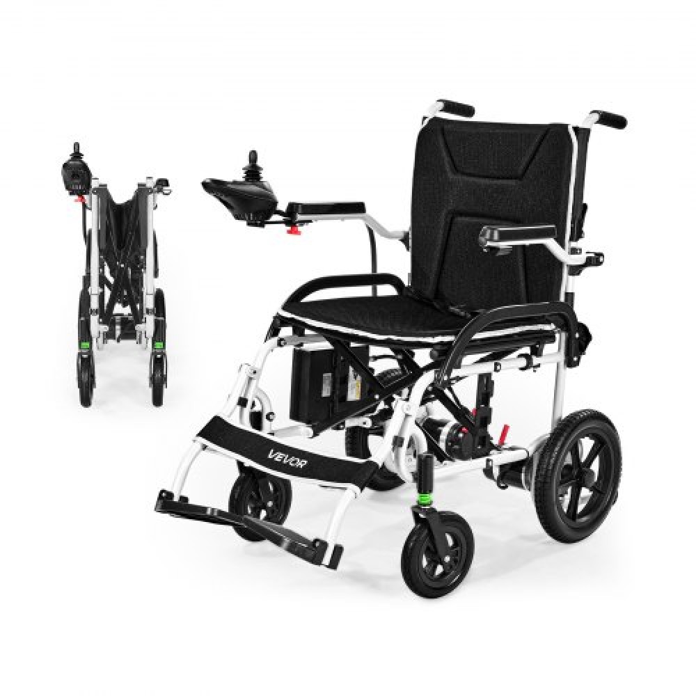 VEVOR Electric Wheelchair 100kg Capacity Foldable Lightweight 19.3km