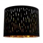 VEVOR Drum Lamp Shade 2 Set, 13 in Top x 13 in Bottom x 10 in High, Medium Drum Lampshade with Harp, Ανταλλακτικό φωτιστικό για επιτραπέζια φωτιστικά Φωτιστικά δαπέδου Κρεμαστά φώτα, Μαύρο κούφιο σχέδιο