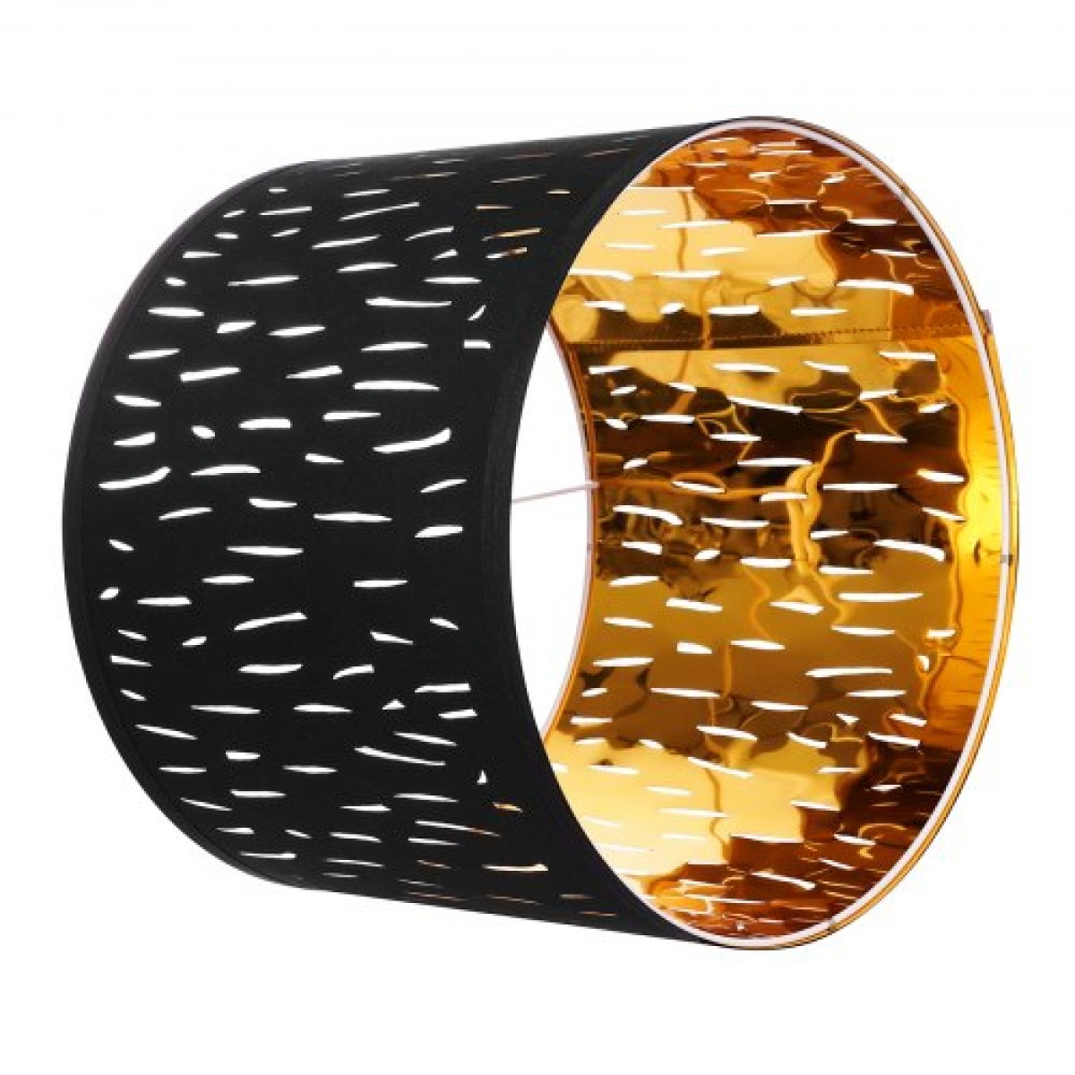 VEVOR Drum Lamp Shade 2 Set, 13 in Top x 13 in Bottom x 10 in High, Medium Drum Lampshade with Harp, Ανταλλακτικό φωτιστικό για επιτραπέζια φωτιστικά Φωτιστικά δαπέδου Κρεμαστά φώτα, Μαύρο κούφιο σχέδιο