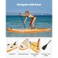 Φουσκωτό SUP Paddle Board VEVOR, 3,53m x 89cm x 15cm πλάτος Ultra-light SUP Paddle, Όλα τα αξεσουάρ περιλαμβάνονται, Αντλία, κουπί, πτερύγιο, σακίδιο πλάτης, λουρί αστραγάλου, λουρί, αντιολισθητικό κατάστρωμα για νέους, ενήλικες