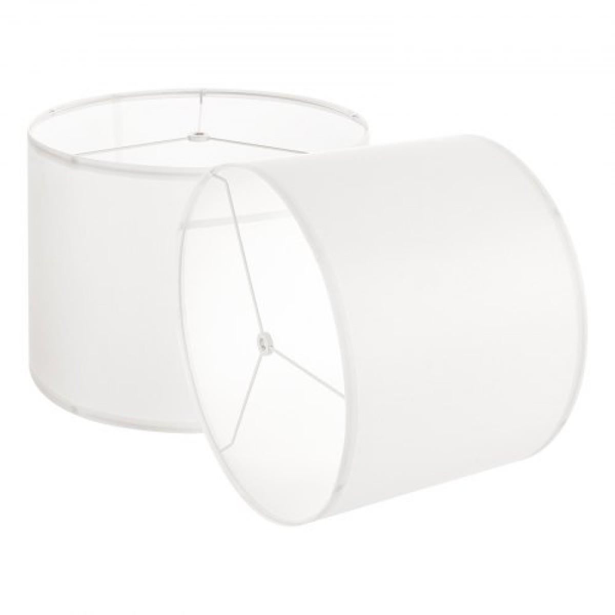 VEVOR Drum Lamp Shade 2 Set, 13 in Top x 13 in Bottom x 10 in High, Medium Drum Len αμπαζούρ, Ανταλλακτικό φωτιστικό για επιτραπέζια φωτιστικά Φωτιστικά δαπέδου Κρεμαστά φώτα, Απαιτείται εύκολη συναρμολόγηση (εκρού)