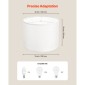 VEVOR Drum Lamp Shade 2 Set, 13 in Top x 13 in Bottom x 10 in High, Medium Drum Len αμπαζούρ, Ανταλλακτικό φωτιστικό για επιτραπέζια φωτιστικά Φωτιστικά δαπέδου Κρεμαστά φώτα, Απαιτείται εύκολη συναρμολόγηση (εκρού)