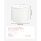 VEVOR Drum Lamp Shade 2 Set, 13 in Top x 13 in Bottom x 10 in High, Medium Drum Len αμπαζούρ, Ανταλλακτικό φωτιστικό για επιτραπέζια φωτιστικά Φωτιστικά δαπέδου Κρεμαστά φώτα, Απαιτείται εύκολη συναρμολόγηση (εκρού)