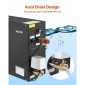 Γεννήτρια ατμού VEVOR, Σύστημα ντους ατμού 7,5 kW με ελεγκτή για σπα μπάνιου σάουνας σπιτιού, Εμπορικό κιτ αυτόματης αποστράγγισης με υπερθέρμανση, προστασία από ξηρή λειτουργία και υπερπίεση, αποτελεσματικό από 10 λεπτά έως 24 ώρες, μαύρο