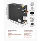 Γεννήτρια ατμού VEVOR, Σύστημα ντους ατμού 7,5 kW με ελεγκτή για σπα μπάνιου σάουνας σπιτιού, Εμπορικό κιτ αυτόματης αποστράγγισης με υπερθέρμανση, προστασία από ξηρή λειτουργία και υπερπίεση, αποτελεσματικό από 10 λεπτά έως 24 ώρες, μαύρο