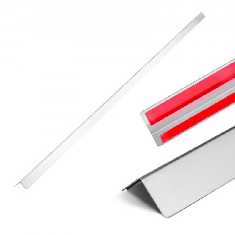 Γωνιακό προστατευτικό τοίχου VEVOR από ανοξείδωτο χάλυβα, 38 x 38 x 2436 mm, 10 πακέτο μεταλλικά προστατευτικά γωνίας, 304 ανοξείδωτη επένδυση άκρων γωνίας 90 μοιρών για το σπίτι, το γραφείο, την προστασία τοίχου για εμπορικούς σκοπούς, με ταινία 3 m