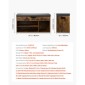 Πάγκος παπουτσιών VEVOR Entryway, 805 x 305 x 445 mm Organizer αποθήκευσης παπουτσιών με κρυφό ανελκυστήρα στο επάνω μέρος αποθήκευσης, πάγκος 300 lbs με μαξιλαράκι και 3 ντουλάπια για διάδρομο, σαλόνι, υπνοδωμάτιο, καφέ + μαύρο