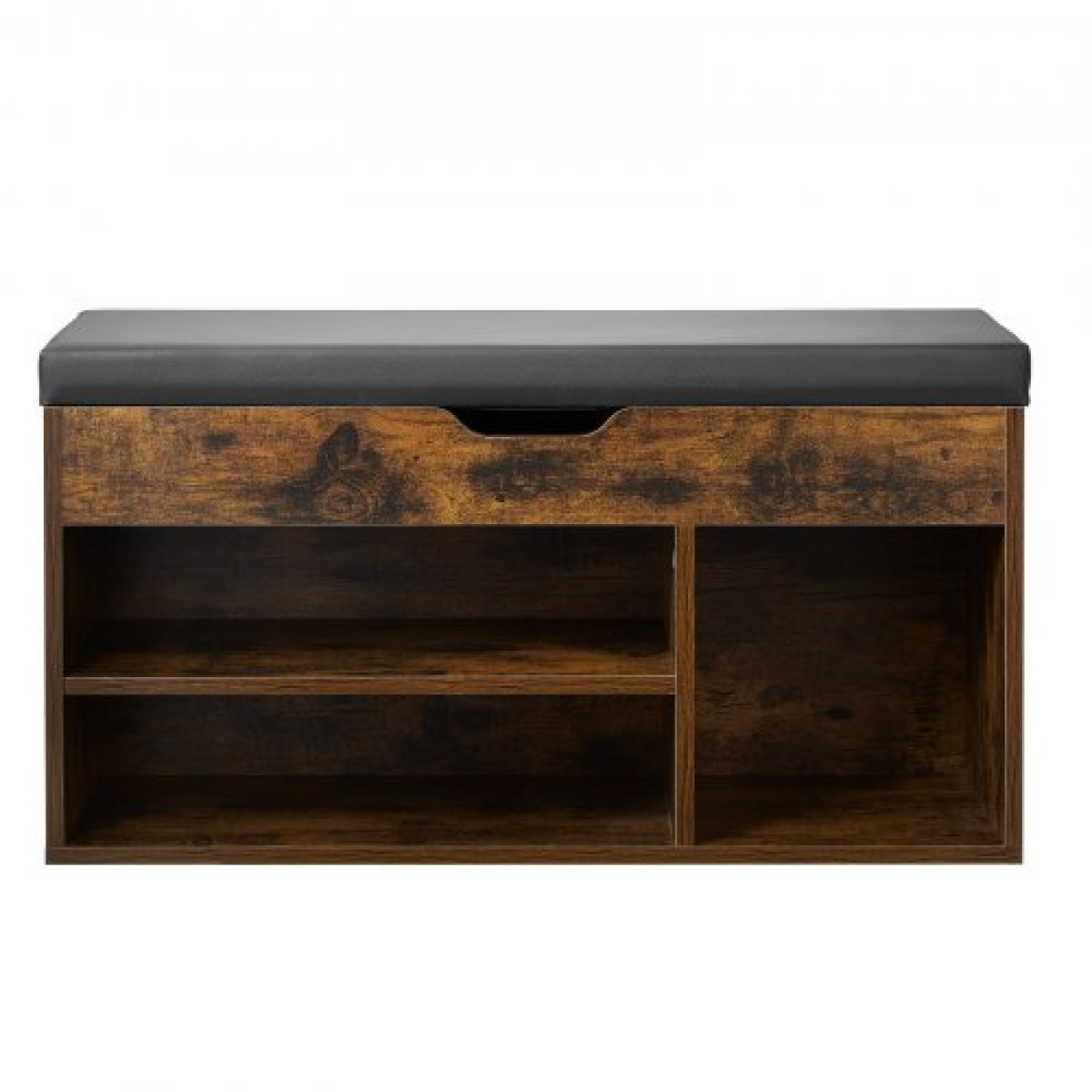Πάγκος παπουτσιών VEVOR Entryway, 805 x 305 x 445 mm Organizer αποθήκευσης παπουτσιών με κρυφό ανελκυστήρα στο επάνω μέρος αποθήκευσης, πάγκος 300 lbs με μαξιλαράκι και 3 ντουλάπια για διάδρομο, σαλόνι, υπνοδωμάτιο, καφέ + μαύρο