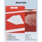 VEVOR Baseball Hitting Mat, 366x183cm Batting Cage Mat, Batters Box Turf Mats, Softball Batting Practice Equipment with Home Plate and Anti Fade Turf, Φορητό βοήθημα προπόνησης για εσωτερικούς εξωτερικούς χώρους, κόκκινο