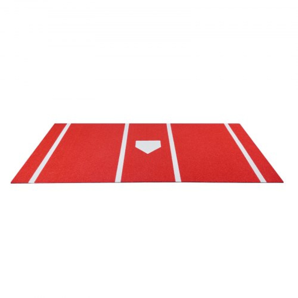 VEVOR Baseball Hitting Mat, 366x183cm Batting Cage Mat, Batters Box Turf Mats, Softball Batting Practice Equipment with Home Plate and Anti Fade Turf, Φορητό βοήθημα προπόνησης για εσωτερικούς εξωτερικούς χώρους, κόκκινο