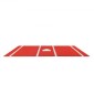 VEVOR Baseball Hitting Mat, 366x183cm Batting Cage Mat, Batters Box Turf Mats, Softball Batting Practice Equipment with Home Plate and Anti Fade Turf, Φορητό βοήθημα προπόνησης για εσωτερικούς εξωτερικούς χώρους, κόκκινο