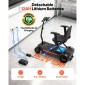 VEVOR 4-Wheel Electric Mobility Scooter για ενήλικες και ηλικιωμένους, ενσωματωμένο αναδιπλούμενο σκούτερ κινητικότητας με μεγάλη εμβέλεια 15KM, Αναπηρικό αμαξίδιο παντός εδάφους με ικανότητα αναρρίχησης 9° & μέγιστη φόρτωση 120kg