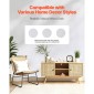 Ταπετσαρία VEVOR Peel and Stick, 45cm x 10m Χαρτί Επαφής Λευκό Wood Grain Waterpoof Αυτοκόλλητο, Εύκολο στο καθάρισμα & ξεφλούδισμα τοίχου Διακοσμητικό ρολό βινυλίου για υπνοδωμάτιο κουζίνα γραφείο γραφείο μπάνιου