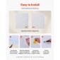 Ταπετσαρία VEVOR Peel and Stick, 45cm x 10m Χαρτί Επαφής Λευκό Wood Grain Waterpoof Αυτοκόλλητο, Εύκολο στο καθάρισμα & ξεφλούδισμα τοίχου Διακοσμητικό ρολό βινυλίου για υπνοδωμάτιο κουζίνα γραφείο γραφείο μπάνιου