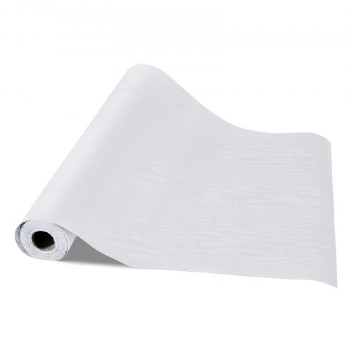 Ταπετσαρία VEVOR Peel and Stick, 45cm x 10m Χαρτί Επαφής Λευκό Wood Grain Waterpoof Αυτοκόλλητο, Εύκολο στο καθάρισμα & ξεφλούδισμα τοίχου Διακοσμητικό ρολό βινυλίου για υπνοδωμάτιο κουζίνα γραφείο γραφείο μπάνιου
