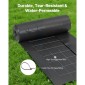 Ρολά από ύφασμα VEVOR Silt Fence, 0,6×30,5 m συρμάτινο φράχτη από λάσπη, Περίφραξη ελέγχου διάβρωσης για κατακράτηση ιζημάτων, βιομηχανικό ύφασμα σκληρού πολυπροπυλενίου για εργοτάξια