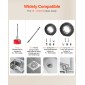 VEVOR Drain Cleaner Machine, 850W Electric Pipe Drain Cleaning Machine Sewer Snake with 14,5m x 16mm, 14m x 22mm, 5m x 9,5mm, 0,4m x 12mm Steel Spring Cable & 11 Cutters, Fit 20mm Dimeters