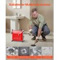 VEVOR Drain Cleaner Machine, 850W Electric Pipe Drain Cleaning Machine Sewer Snake with 14,5m x 16mm, 14m x 22mm, 5m x 9,5mm, 0,4m x 12mm Steel Spring Cable & 11 Cutters, Fit 20mm Dimeters