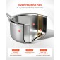 Κατσαρόλα VEVOR 1.5 QT, Κατσαρόλα από ανοξείδωτο ατσάλι με γυάλινο καπάκι, Αντικολλητικό ανοξείδωτο ατσάλι πολλαπλών χρήσεων Μικρό δοχείο μαγειρέματος με εργονομική λαβή, φιλικό για φούρνο, πλυντήριο πιάτων, επαγωγική κουζίνα