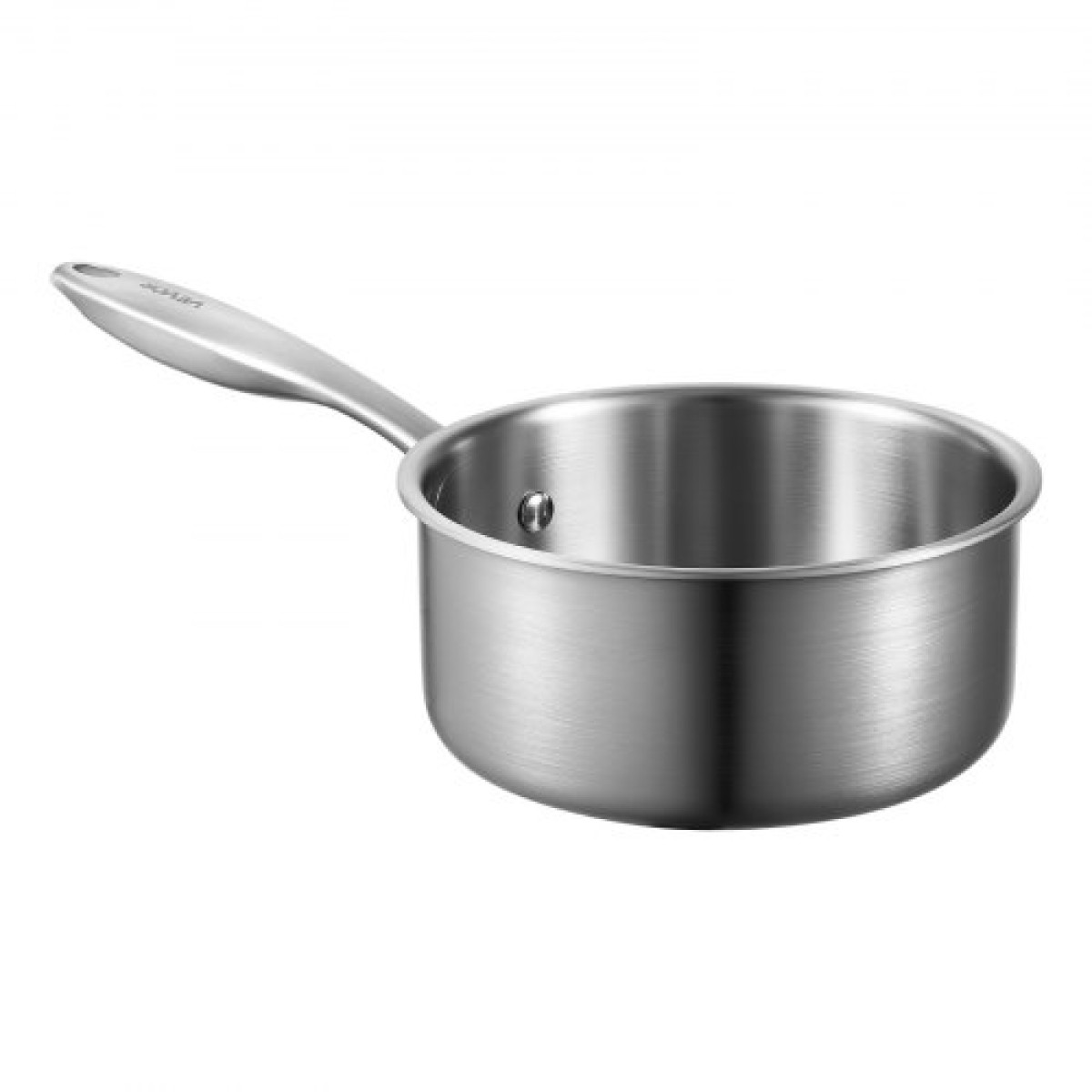 Κατσαρόλα VEVOR 1.5 QT, Κατσαρόλα από ανοξείδωτο ατσάλι με γυάλινο καπάκι, Αντικολλητικό ανοξείδωτο ατσάλι πολλαπλών χρήσεων Μικρό δοχείο μαγειρέματος με εργονομική λαβή, φιλικό για φούρνο, πλυντήριο πιάτων, επαγωγική κουζίνα
