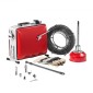 Μηχάνημα καθαρισμού αποχέτευσης VEVOR, 400W 1400RPM Μηχάνημα καθαρισμού αποχέτευσης ηλεκτρικών σωλήνων Sewer Snake with 20m x 16mm, 5m x 9.5mm & 0.4m x 12mm Steel Spring Cable and 6 Cutters, Fit 50-110 Pipes Diemeter