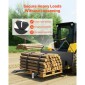 Πιρούνια παλετών VEVOR Skid Steer, ονομαστική χωρητικότητα 1179 kg, Εξάρτημα πλαισίου από πιρούνια παλέτας με λεπίδες πιρουνιών παλέτας 122 cm, δέκτης Ball Hitch 47,6 mm, Σύνδεση Quick Tach για Skid Steers, Tractors