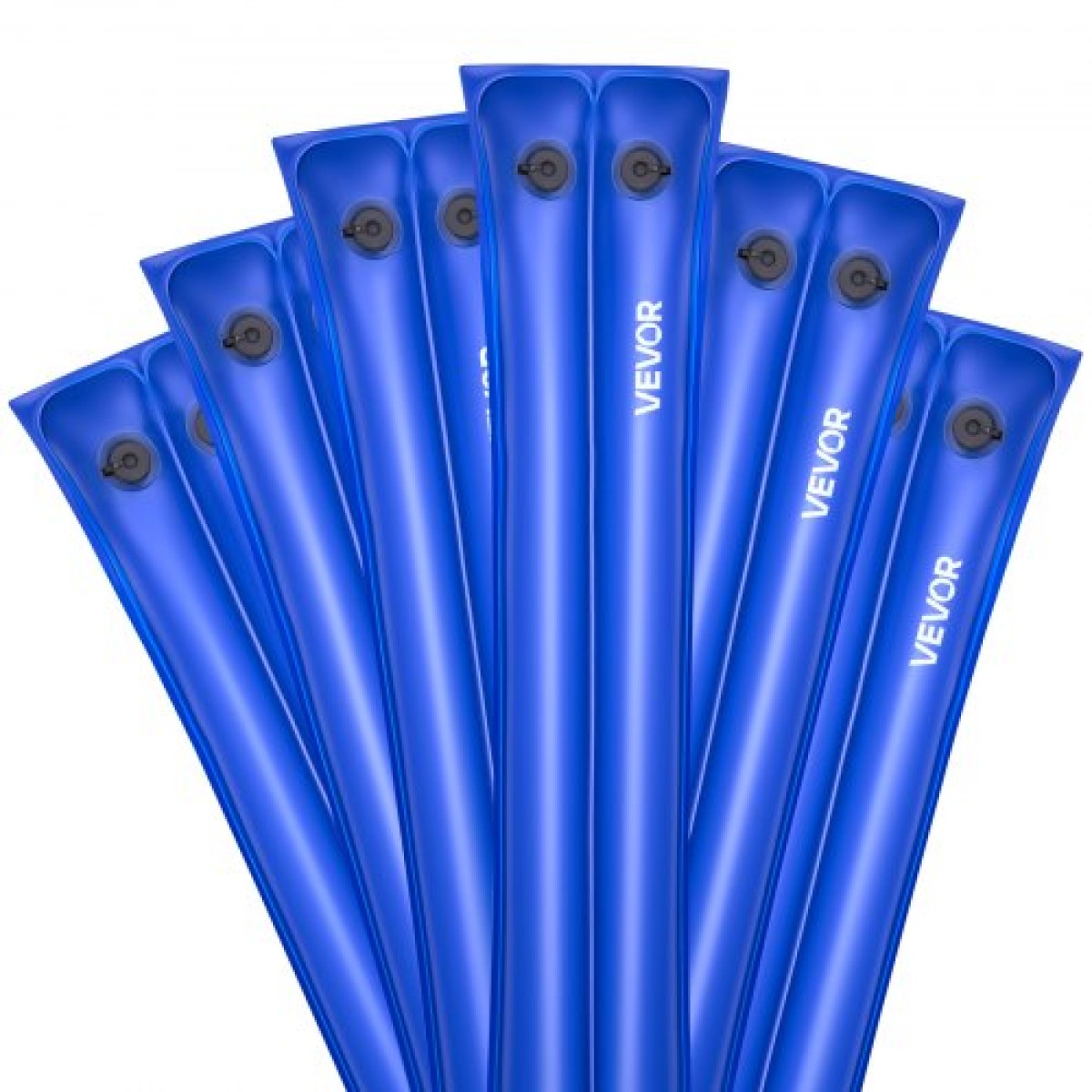 Σακούλες νερού VEVOR Pool Cover, 6 Packs 2380 mm Σωλήνες νερού με κάλυμμα πισίνας διπλού θαλάμου, 0,4mm πάχους τσάντες PVC με βάρη με στεγανό βιδωτό καπάκι, για καλύμματα πισίνας εσωτερικών χώρων χειμερινό κλείσιμο, μπλε