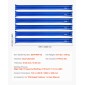 Σακούλες νερού VEVOR Pool Cover, 6 Packs 2380 mm Σωλήνες νερού με κάλυμμα πισίνας διπλού θαλάμου, 0,4mm πάχους τσάντες PVC με βάρη με στεγανό βιδωτό καπάκι, για καλύμματα πισίνας εσωτερικών χώρων χειμερινό κλείσιμο, μπλε