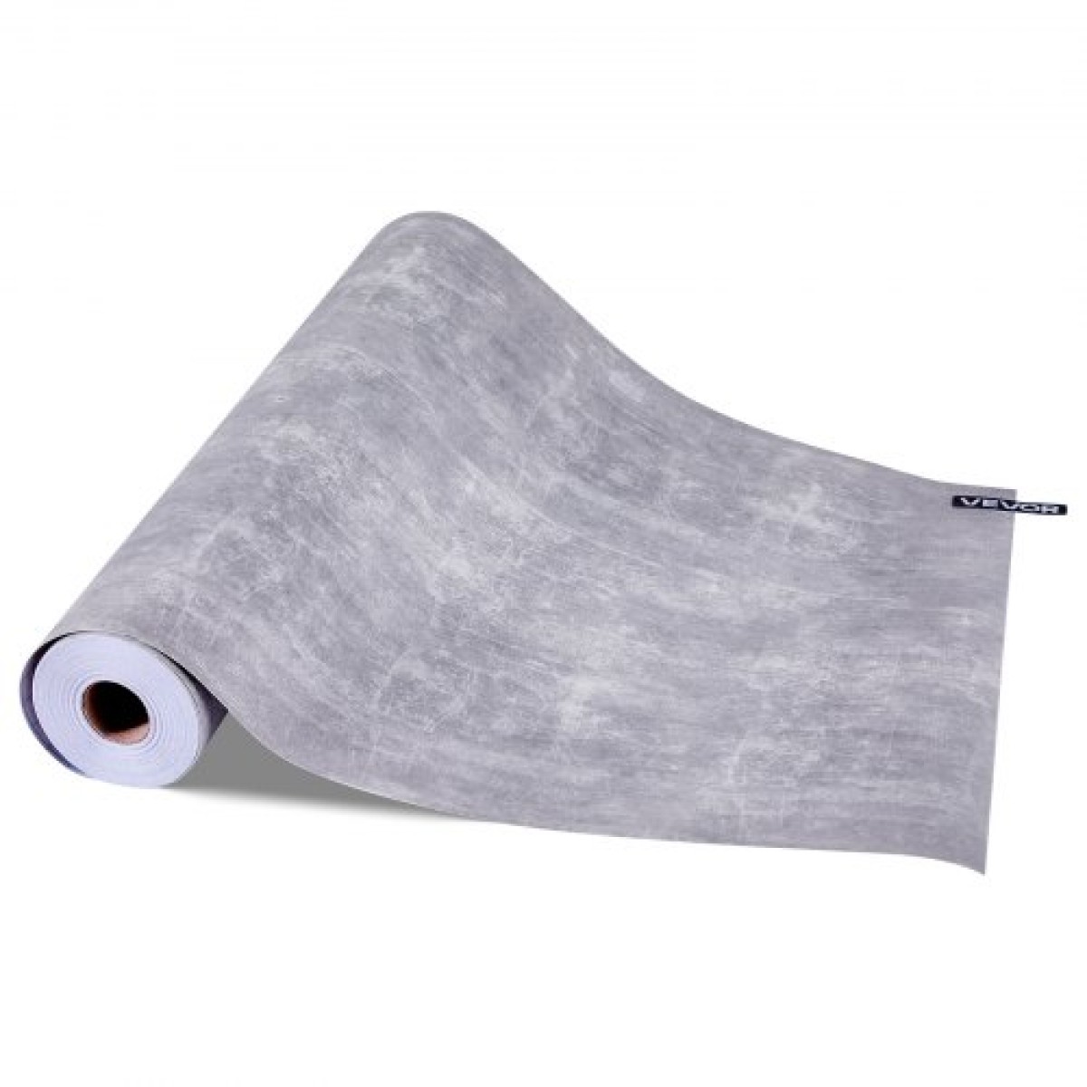 Ταπετσαρία VEVOR Peel and Stick, 40cm x 15m Χαρτί επαφής Waterpoof Αυτοκόλλητο, Εύκολο στο καθάρισμα Διακοσμητικό ρολό τοίχου βινυλίου για υπνοδωμάτιο κουζίνα μπάνιο γραφείου, σκούρο γκρι βιομηχανικό στυλ