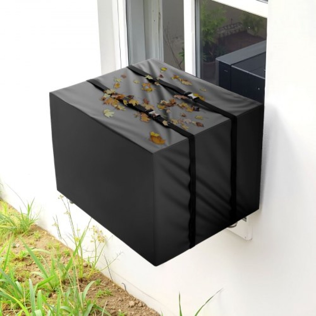 Κάλυμμα κλιματιστικού VEVOR, 530 x 400 x 380 mm κάλυμμα εναλλασσόμενου ρεύματος για μονάδα κλιματισμού, διπλής στρώσης, αδιάβροχο πολυεστερικό ύφασμα, ρυθμιζόμενος ιμάντας ώμου, γενικό μέγεθος για εξωτερικούς χώρους
