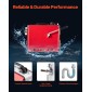 VEVOR Drain Cleaner Machine, 390W 1400RPM Electric Pipe Drain Cleaning Machine Sewer Snake with 12m x 16mm, 4.5m x 16mm & 8m x 9.5mm Steel Spring Cable and 6 Cutters, Fit 50-110 Pipes Dima