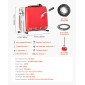VEVOR Drain Cleaner Machine, 390W 1400RPM Electric Pipe Drain Cleaning Machine Sewer Snake with 12m x 16mm, 4.5m x 16mm & 8m x 9.5mm Steel Spring Cable and 6 Cutters, Fit 50-110 Pipes Dima